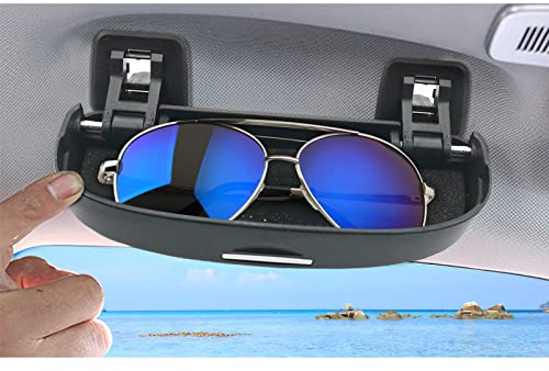 BIXUAN Compass 2024 Türgriff-Aufbewahrungsbox kompatibel mit Jeep Compass MP 2017-2024 2025 Sonnenbrillenhalter Brillenetui Brillenhalter Aufbewahrungsbox Organizer 2 Schraubendreher (Schwarz)