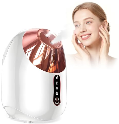 Facial Steamer, Professional Nano Ionic Face Steamer for Deep Cleaning and Skin Care, 3 Skincare Modes for Home Facial Spa, Face Sauna Spa Moisturzing, Unclogs Pores for Home SPA Cleansing Pores