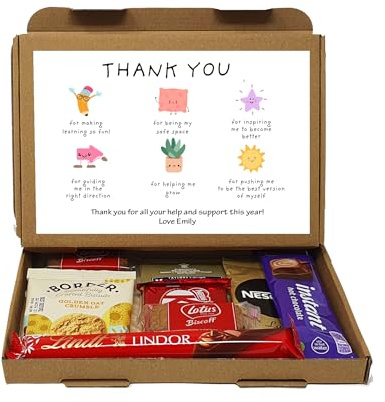 Personalised Thank you Teacher Hug in a box, Letterbox gift Afternoon tea, hamper gift, thank you gift - Mixed Hot Drinks