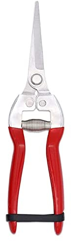 Tijeras de acero inoxidable, tijeras de corte de pelo, podadora manual de jardinería artesanal, podadora de jardín, cortahojas, tijeras de florista rectas para plantas