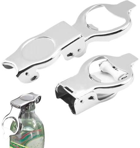 Ouvreur de Bouteille de Bière,Smavles 2Pcs Décapsuleur Porte-Clés,Multifonctionnel Ouvre Bouteille pour Fête,Festivals,Rassemblements
