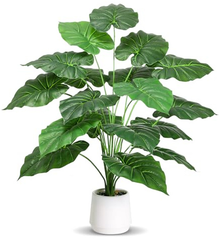 LUWENER 67cm Realistic Monstera Plant in Pot – Tall Lifelike Faux Tropical Greenery for Home, Office & Garden (Indoor/Outdoor Decor)