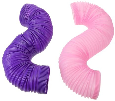 NOLITOY 2pezzi Tunnel Pieghevoli in Plastica per Criceti Espandibile per Percorsi di Gioco Interattivi per Piccoli Animali Domestici Adatto per Gerbilli e Criceti