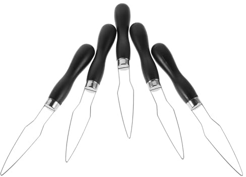 IWOWHERO Kit 5 Pezzi Tiratore di Corde per Bottoni, Attrezzo per Estrarre Pulsanti da Camicia, Dispositivo di Assistenza per Cucito Manuale, Aiuto per Abbottonatura e Sostituzione,