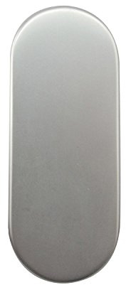 Blindrosette GEOS 30 x 72 x 8 mm, silber eloxiert, 1 Stück | Zubehör Türbeschläge