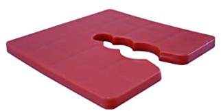 100 x Handelskönig Abstandhalter für Sockelprofile 3 mm Abstandshalter Sockelprofile Unterlegscheiben Ausgleich Unebenheiten Ausgleichstück Sockelschiene Distanzstück PVC-Abstandshalter