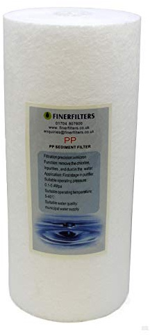 Finerfilters 10 x 4.5 Jumbo Sediment Filter 20 Micron Spun Polypropylene (1 Pack)