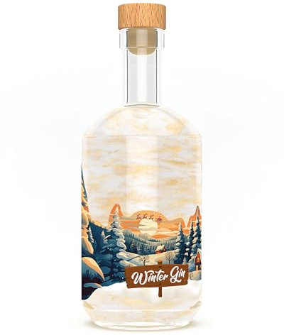 Winter Wonderland Spirits - Winter Gin - 0,5 Ltr. - 40% vol. - Vegan - mit magischem Glitzer-Effekt!