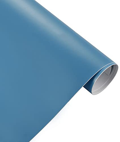 Matt Autofolie DIY, Asudaro Selbstklebend Auto Schutzfolie Aus Vinyl Vinyl-Autofolie Autoaufkleber, Blasenfrei Lackschutzfolien Lackfolie Schutzfolie für Auto und Motorrad DIY Laptops,hellblau