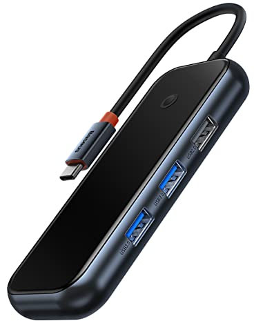 Baseus Hub 7 en 1 AcmeJoy Series USB-C to 2 x USB 3.0 + HDMI + USB 2.0 + USB-C PD + SD/TF (Dark Grey)