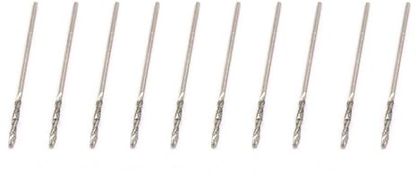 NITVIA 10Pcs Punta diamantata con Punta elicoidale Punta elicoidale Punte for Trapano a Spirale Foratura lucidatura for Piastrelle in Pietra di Vetro Foratura fine (Size : 1.0mm)