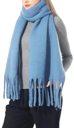 LUCKKY Fashion Imitation Wool Scarf, Mode Nachahmung Wolle Schal, Damen Wollschal, Winter Warm Schals für Damen, Weiche Dicke Tücher Und Wraps