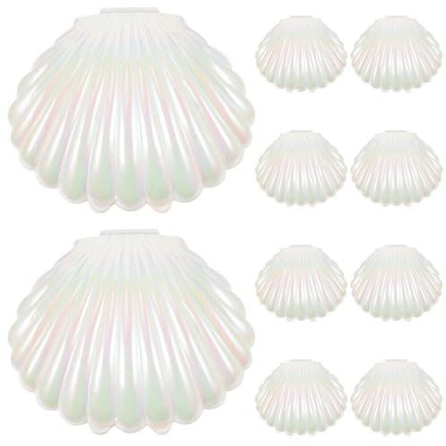 PRETYZOOM 30 Stück Muschel-Süßigkeitsboxen Mini-Schmuckkästchen Aus Kunststoff Pralinenschachtel Für Hochzeit Geburtstag Gastgeschenke