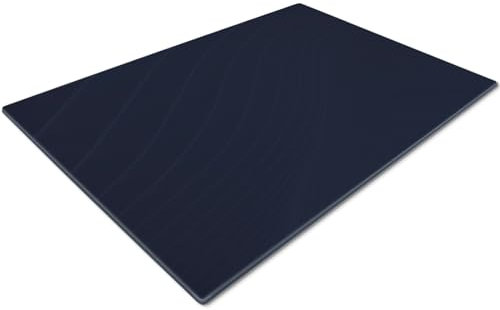 Whats On Your Wall.com Glass Chopping Board | Non Slip | Heat Resistant | 30 x20cm | Navy