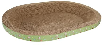 perfk Katzenkratzbrett, Katzenkratzbrett, Schüssel, Haustierbedarf, Ruhe, Schlafen, Loungebett aus Karton, Katzenschlafbett für Hauskatzen, 48cmx32cmx8cm