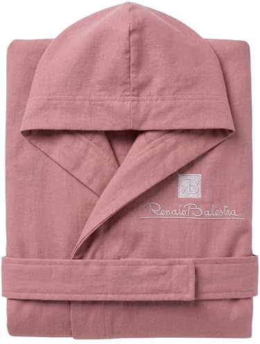 o-day Renato Balestra Accappatoio Microfibra Uomo Donna Salvaspazio Unisex con Cappuccio Tasche e Cintura Leggero Morbido