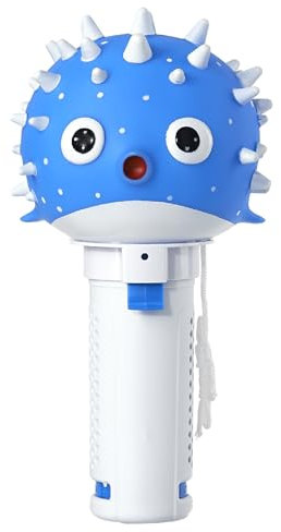 Hot Tub Chlorine Tablet Floater, Small Floating Chlorine Bromine Dispenser for 1 Inch Tablets, Mini Chlorinator with 6 Flow Level Control, Cute Pufferfish Tablet Holder for Pools, Spas, and Hot Tub