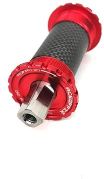 YATINGZHANG Movimento Centrale Perno Quadro 3 Colori Ultralight Titanium Square Taper Bracket da 119mm for Bici(Red)