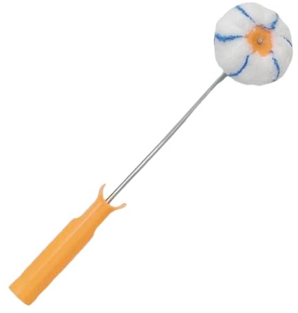 Qianly Rodillo de Pintura para Esquinas Herramienta para Pintar Paredes Brocha Redonda para Esquinas Base para Manualidades Diseño Ergonómico con Mango