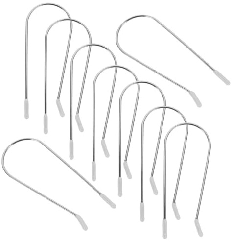 TEHAUX 20 Stück Heißwickler Ersatzclips Edelstahl 304 Rollenbackenklemmen für Elektrische Lockenwickler Haarklammern für Haarstyling und Locken für Profis und Zuhause Zufällige Farbe