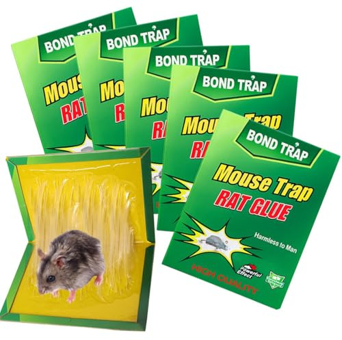 3Pz Nuova Edizione Trappola Adesiva per Topi,Professionale Trappola per Colla Ratti per topino, Topo, Topolino, topolini, Ratto, Mouse - Rimozione efficiente dei roditori (31cm x 21cm)