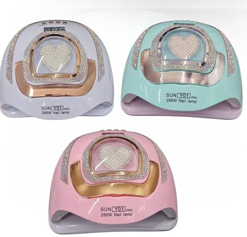 Topolenashop – Lampada UV LED Professionale SUN Y01 PRO per Gel e Semipermanente 288W 58 LED Display LCD, 4 Timer (10/30/60/99s) Sensore Automatico Manicure e Pedicure Colore Casuale