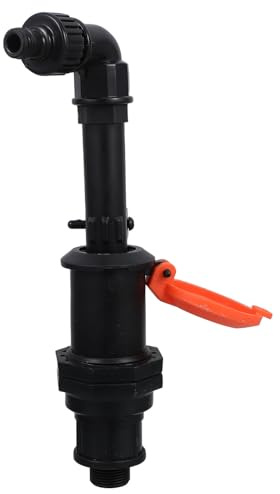 NUOBESTY Kit Vanne d'eau Rapide 3/4'' Dn20 Plastique Antivol Tige, Coude et Connecteur, Raccord pour Système D'irrigation Goutte à Goutte, Outil Clé de Vanne pour Jardin et Arrosage