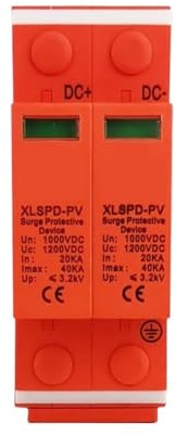 2P Solar PV Low Voltage Din Rail DC 600V 1000V 20KA-40KA Surge Arrester Lightning Protector SPD(2P 800vdc)