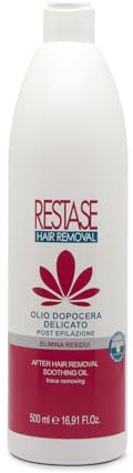 RESTASE | Olio di Cera Post Epilazione, 500 ml, con Oli Naturali di Mais & Calendula