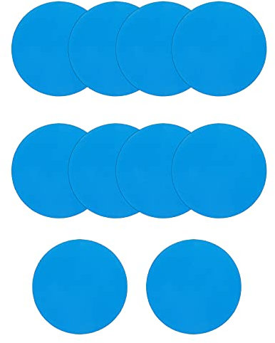MsdeBersSKER 10 Stücke Patches Pool Liner Patch-wasserdichtes Unterwasser Reparaturset Selbstklebende Pool Inflatable Reparaturflicken für Wasserbett, Pool, Planschen,Schwimmring Schlauchboote(Blau)