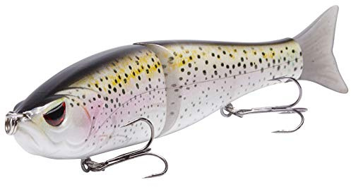 BASSDASH Wobbler Kunstköder Angelköder Summer Dancer Glide Bait Single-Jointed Swimbait Hecht Lachs Forelle Muskie Bass