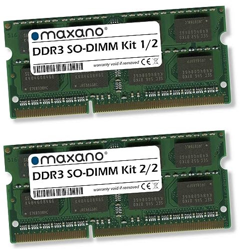 Maxano 16GB Kit 2X 8GB RAM kompatibel mit Samsung 90X3A (PC3-12800 SO-DIMM Arbeitsspeicher)