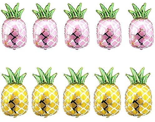 10 stücke Ananas Ballons Helium Aluminium Folie Ballon Party Supplies Für Strand Sommer Tropische Motto Party Geburtstag Party Dekorationen