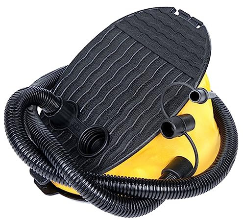 Homoyoyo Fußluftpumpe Balgpumpe Fußbalg Balgfußpumpe Fußpumpe Für Camping Ballon Luftbett Matratze Pad Matte Mit Adaptern Für Schnelles Und Abpumpen Ohne Strom