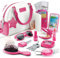 Play Purse for Little Girls and Toddlers - Pretend Play Accessories: Phone, Wallet, Credit Cards, Keys, Makeup for Role Playing - Toys for Ages 3-8 Years and Up