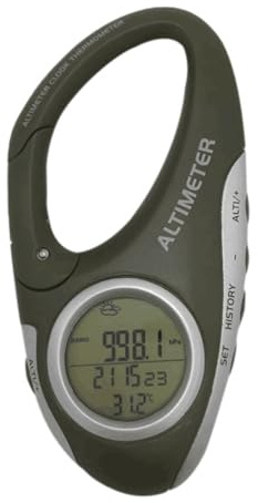 Handheld Mountaineering Barometer - Altimeter and Barometer Functions, Portable Design for Mountaineering, Hiking and Fishing