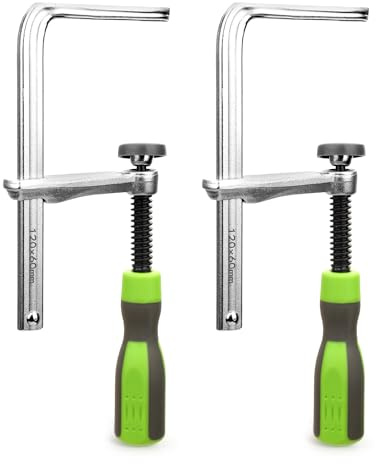 2pcs T-Track Clamps for XT2, Alloy Steel T Track Hold Down F Clamps for XT XTENDER Fences (XT524, XT536, XT546), Practical Matchfit Dovetail T-Track Accessories for Woodworking
