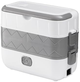 Fiambrera Eléctrica Portátil 200W Lonchera Con Calefacción Eléctrica Con Cubiertos Calentador De Almuerzo A Prueba De Fugas Tartera Acero Inoxidable Termo Comida