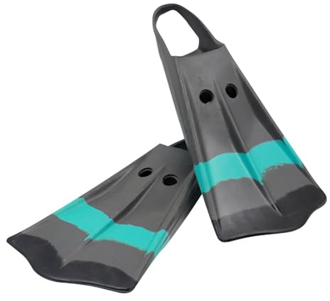 Voit Swim Fins Black and Blue Small (Size 5-7): Legendary Swim Fin Design, Unisex, Dual-Density Rubber Construction, Boost Speed and Comfort in The Water, Duck Feet