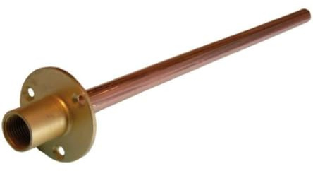ODSUPPLIES - 1/2 Wallplate with 15mm Copper Tail x 350mm | Also Available in 600mm Long
