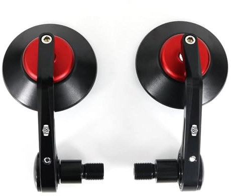 KCBHSH Seitenrückspiegel Lenkerendenspiegel Für Motorräder Für XSR 900 2016-2019 Für XSR 700 2018-2019 Verstellbarer, Drehbarer Rückspiegel 1 Paar(ROT)