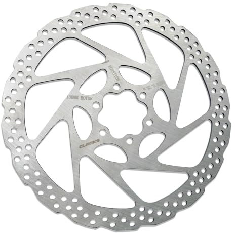 Clarks Cycle Systems TL-027 Steel 6-Bolt Disc Brake Rotor, Silver, 160mm