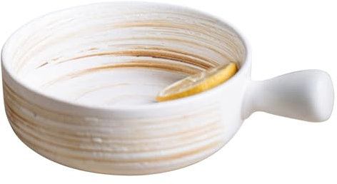 Teglia for lasagne grande profonda, teglia for lasagne grande profonda, ciotola for zuppa in ceramica con manico 600 ml, piccola teglia da forno rotonda in ceramica, teglia rotonda in gres piccola, te