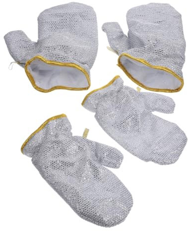 Holibanna 4pcs Utility Gloves Lightweight Kitchen Glove Reusable Heat Resistant Thicken Mitts for Cooking Baking