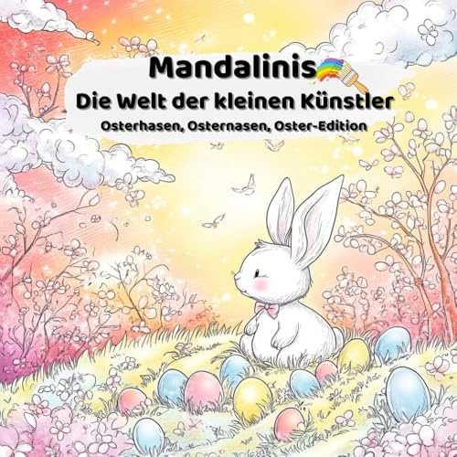 Mandalinis- Die Welt der kleinen Künstler - Osterhasen, Osternasen, Oster-Edition: Ausmalbuch für Kinder ab 6 Jahren mit Osterhasen, Ostereiern, Küken ... Vorschule & Grundschule und zu Hause