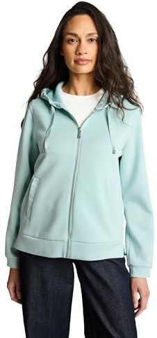 Tom Tailor Damen Hoodie Sweatjacke aus Scuba