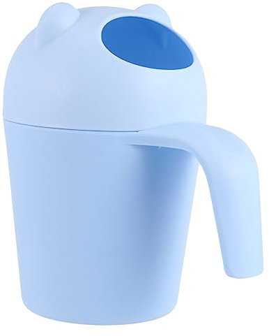 Cabilock Tasse De Rinçage Pour Garçon Fille Ours Cartoon Multi-fonctionnelle Pour Shampooing Et Arrosage Protection Des Yeux Et Visage Pour Garçon Fille Bleu