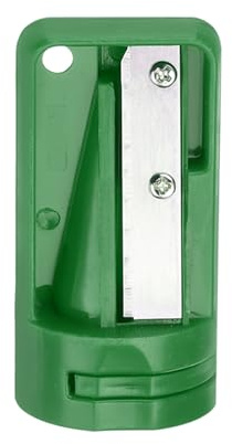 QUARKZMAN 1 Stück Zimmermanns Bleistiftspitzer Tischler Bleistiftspitzer für Zimmermannsbleistift Tragbares Bleistift Spitzer Anspitzer für Holzbearbeitung（Grün）