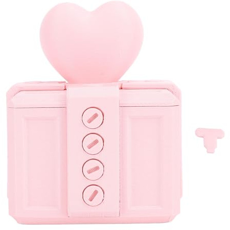 Disidante cassettiera con viti PLA Pla stampata stampata a vite a vite Evilanti Container di carte in denaro per uomini Festa di compleanno di Natale Festa vacanza (Rosa)