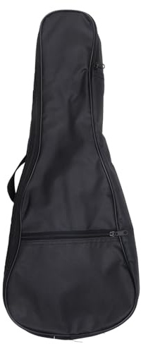 Toddmomy Gepolsterte 23 Zoll Ukulelen Aufbewahrungstasche Leichte Tragetasche für Ukulele und Mandoline Schwarz Gepolstertes Multifunktionales Instrumentencase